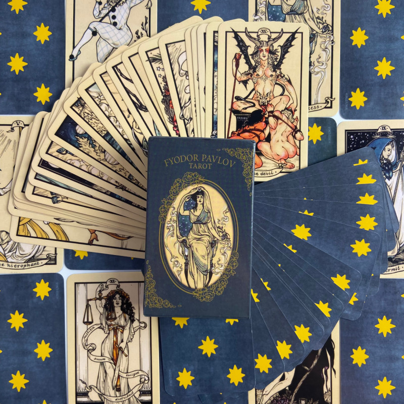 Карты Таро Фёдора Павлова Fyodor Pavlov Tarot уменьшенная колода на английском языке
