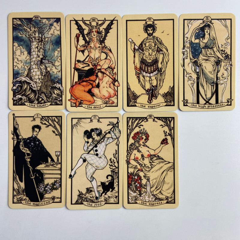 Карты Таро Фёдора Павлова Fyodor Pavlov Tarot уменьшенная колода на английском языке