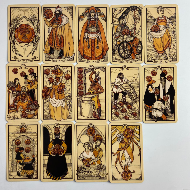Карты Таро Фёдора Павлова Fyodor Pavlov Tarot уменьшенная колода на английском языке