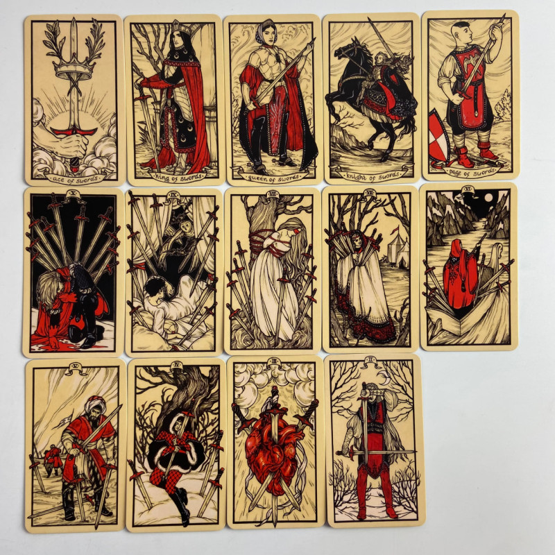 Карты Таро Фёдора Павлова Fyodor Pavlov Tarot уменьшенная колода на английском языке