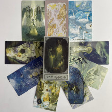 Карты Таро Monsoon Tarot «Муссоны» в стиле японского аниме, уменьшенная колода