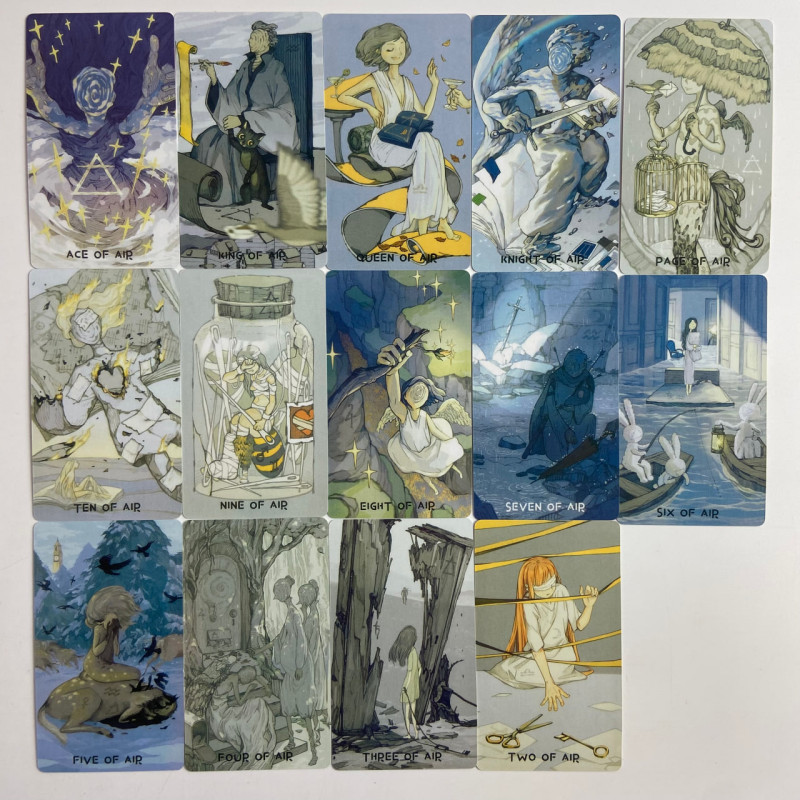 Карты Таро Monsoon Tarot «Муссоны» в стиле японского аниме, уменьшенная колода