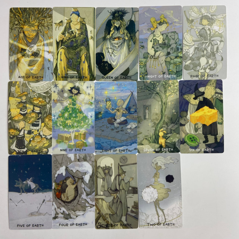 Карты Таро Monsoon Tarot «Муссоны» в стиле японского аниме, уменьшенная колода