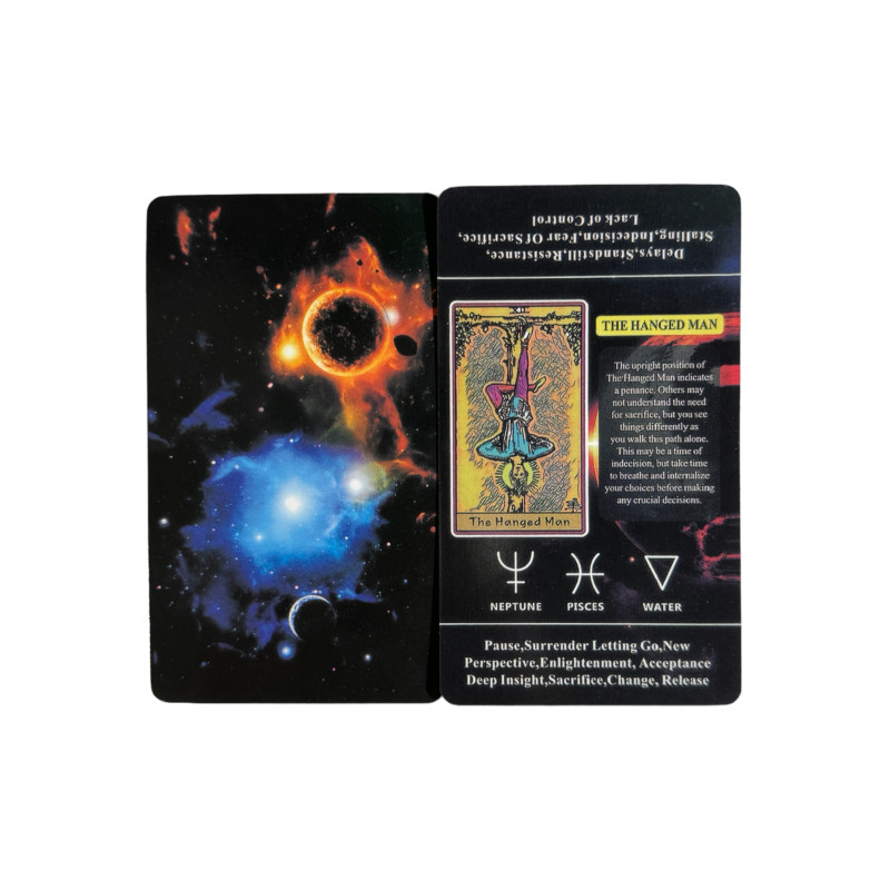 Карти Таро Tarot With Keywords з ключовими словами англійською Райдера-Уейта зменшені