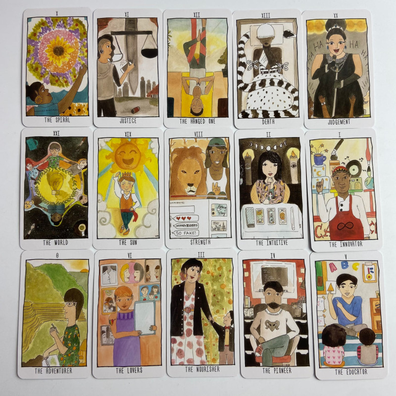 Карти Таро The Quirky Creatives Tarot Химерні Креативники зменшена колода
