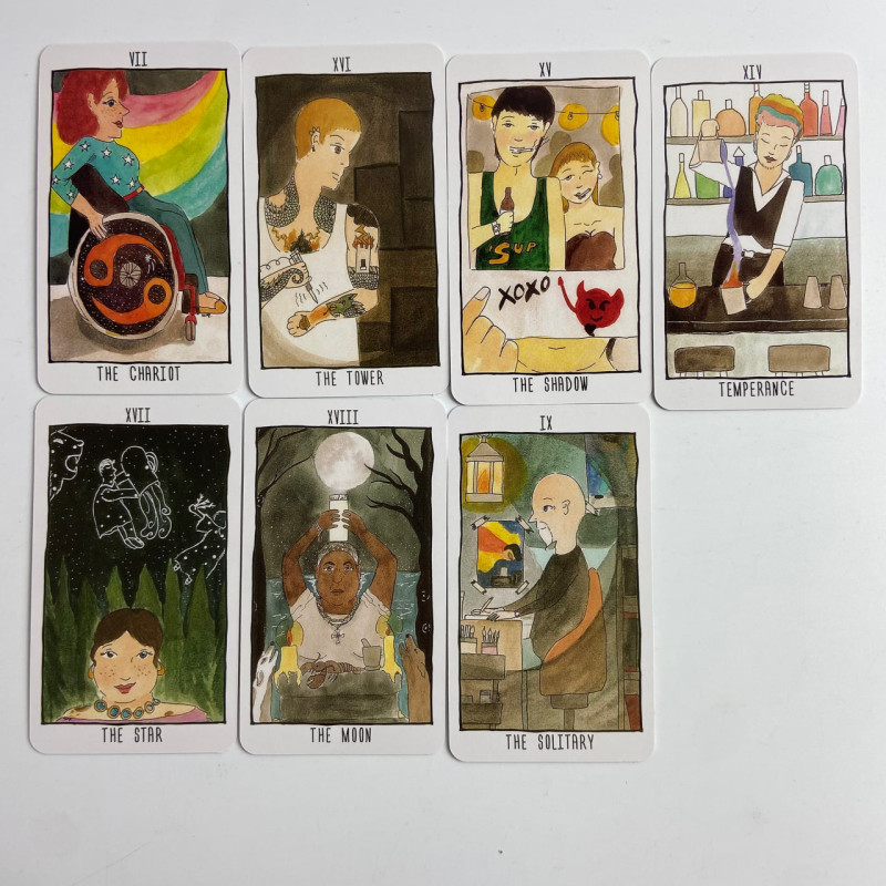 Карти Таро The Quirky Creatives Tarot Химерні Креативники зменшена колода
