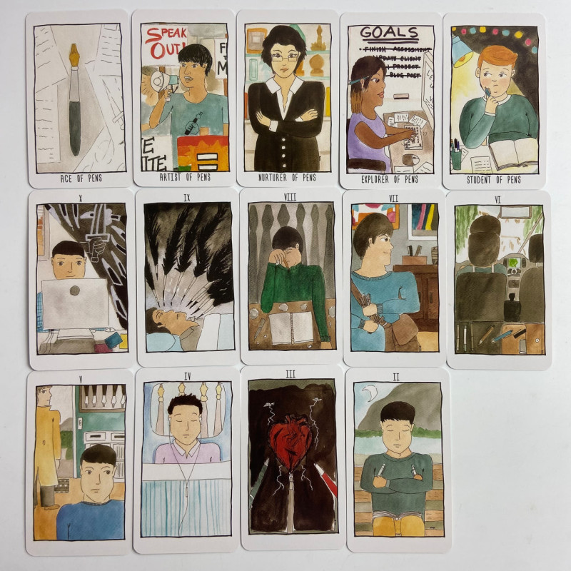 Карти Таро The Quirky Creatives Tarot Химерні Креативники зменшена колода