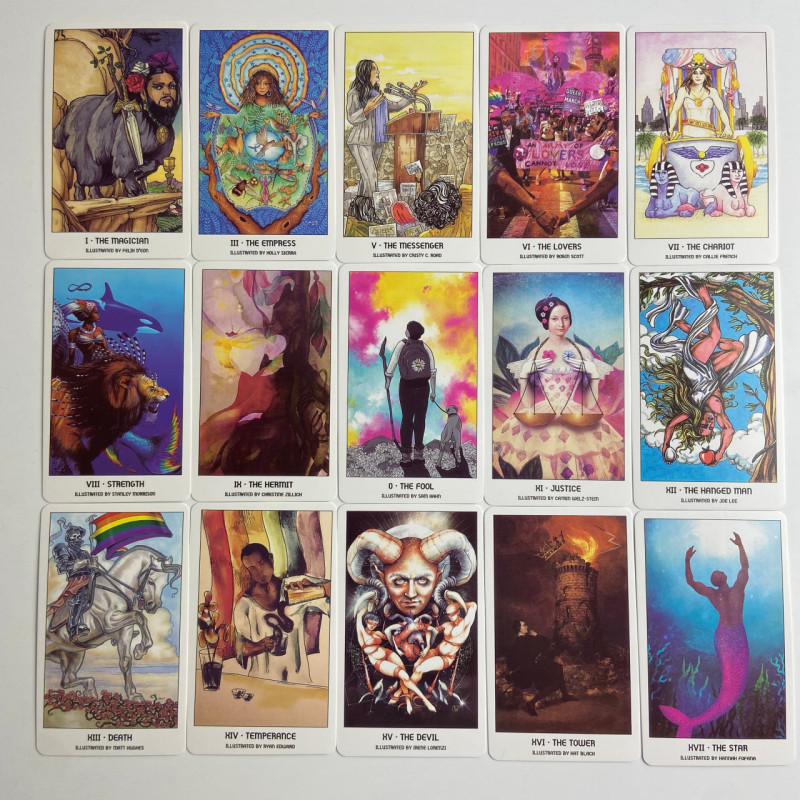 Карты Таро Pride Tarot «Гордость», уменьшенная колода, тематика LGBTQ+