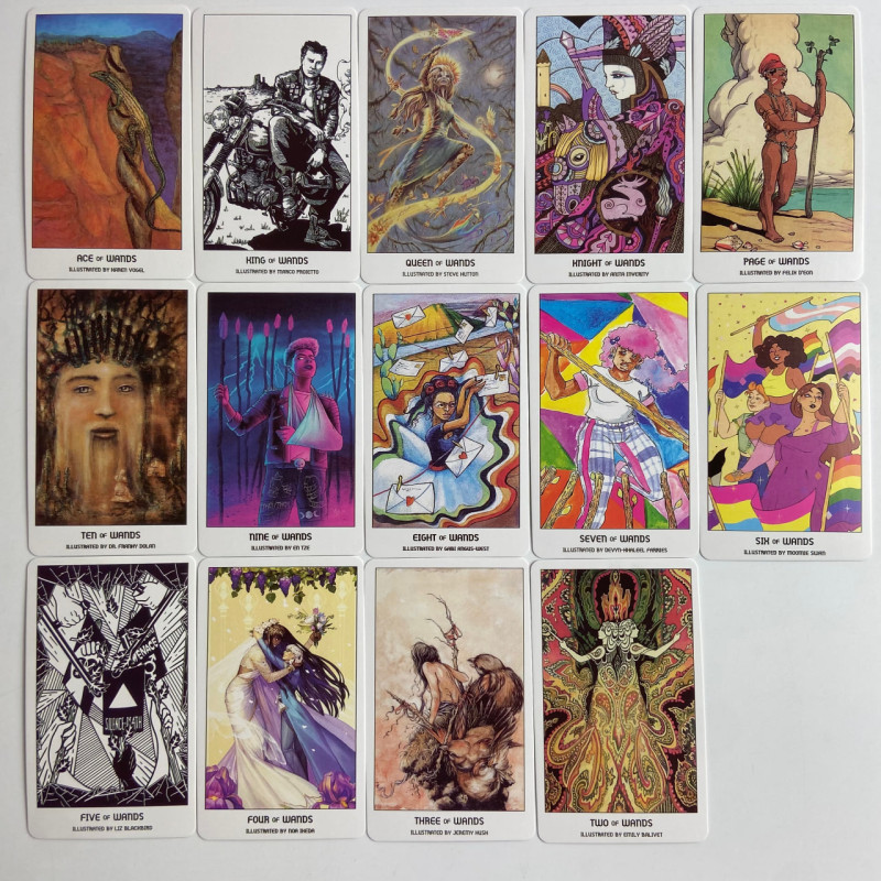 Карты Таро Pride Tarot «Гордость», уменьшенная колода, тематика LGBTQ+