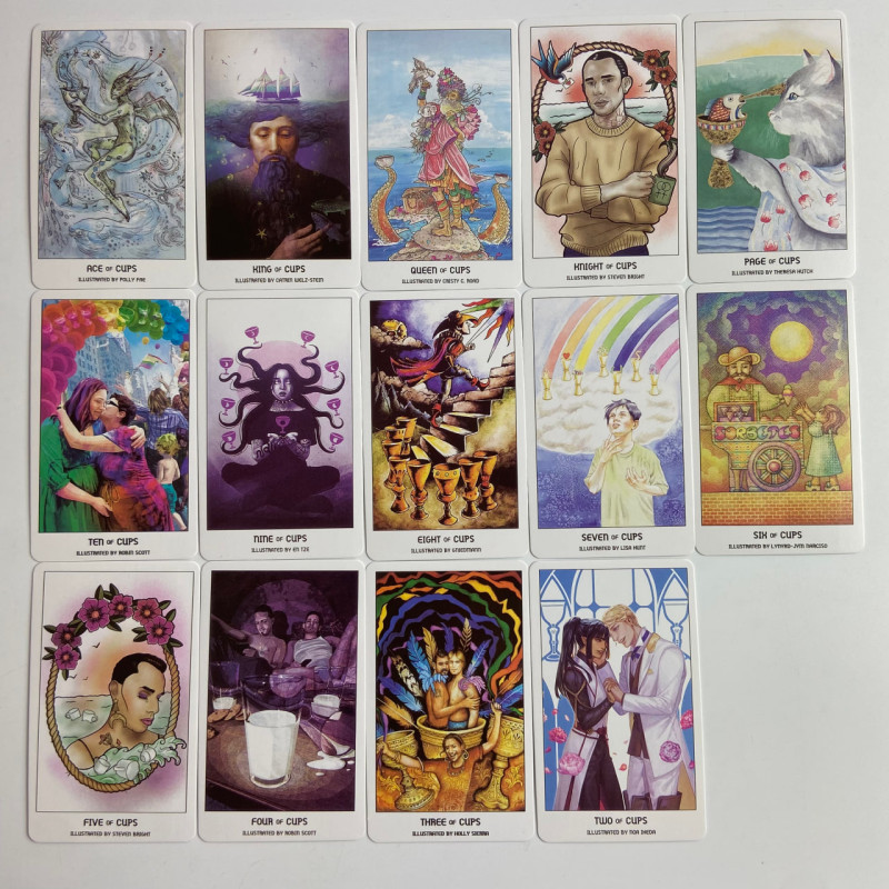 Карты Таро Pride Tarot «Гордость», уменьшенная колода, тематика LGBTQ+