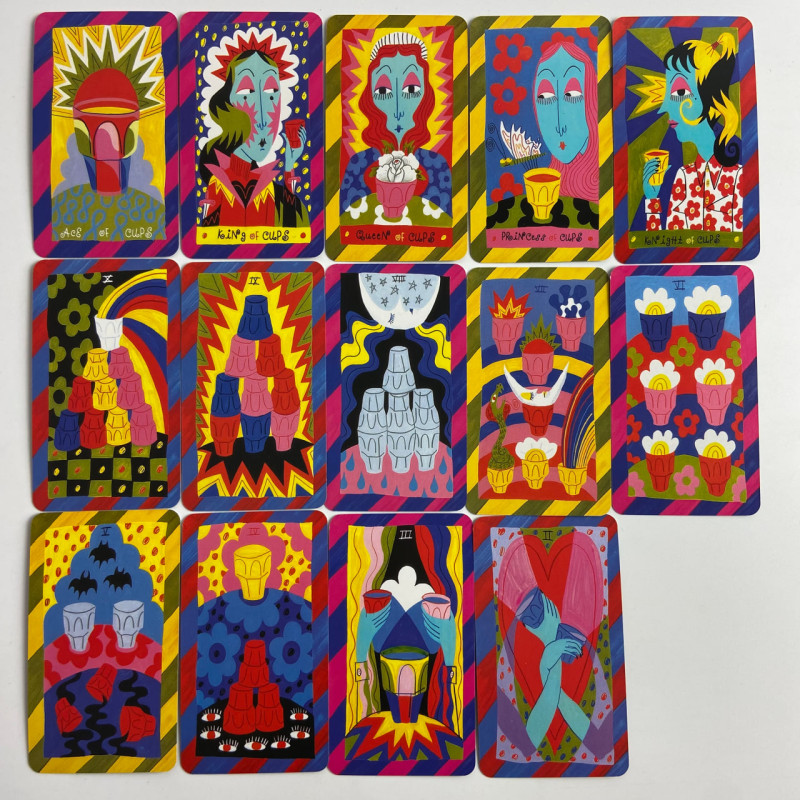 Карти Таро The Gentle Thrills Tarot Ніжних Трепетних Почуттів зменшена колода