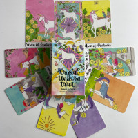 Карты Таро Crystal Unicorn Tarot «Кристальный Единорог», мини-колода, Памела Чен