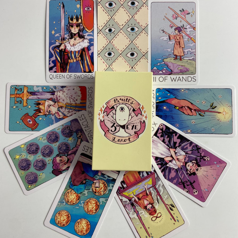 Карты Таро Britt's Third Eye Tarot «Третий глаз Бритт», уменьшенный формат