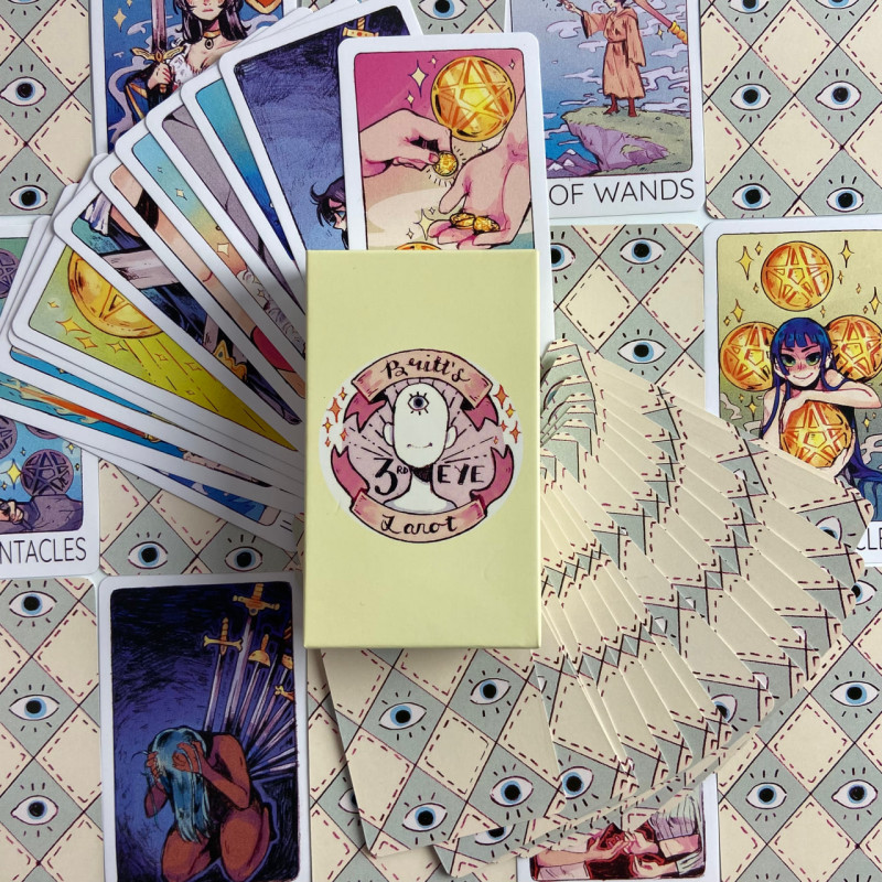 Карты Таро Britt's Third Eye Tarot «Третий глаз Бритт», уменьшенный формат