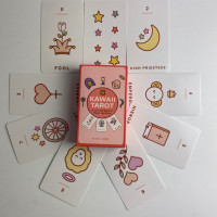 Карты Таро Kawaii Tarot в японском стиле каваи, мини-колода