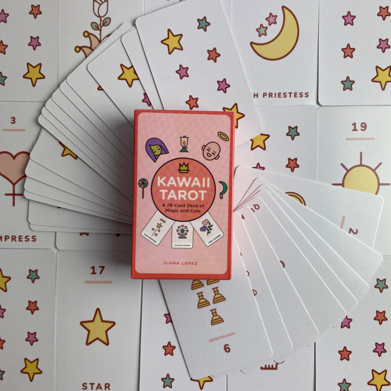 Карти Таро Kawaii Tarot у японському стилі каваї, міні колода