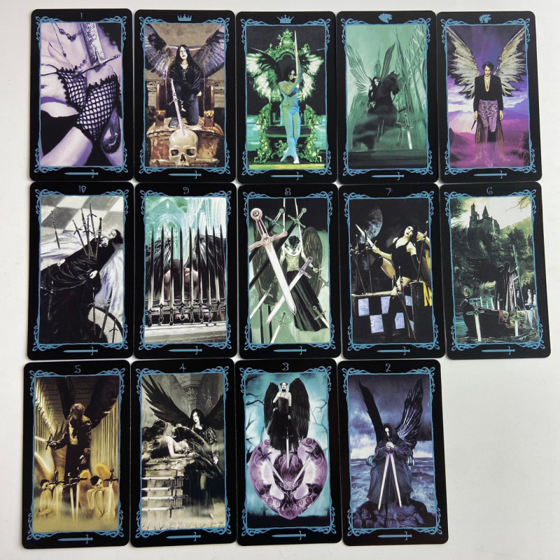 Карты Таро Dark Angels Tarot Тёмные Ангелы уменьшенная колода