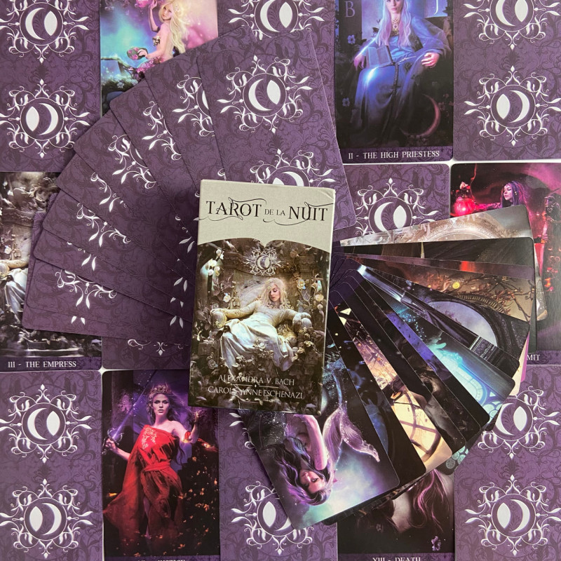 Карты Таро Ночи Tarot De La Nuit уменьшенная колода по системе Райдера-Уэйта