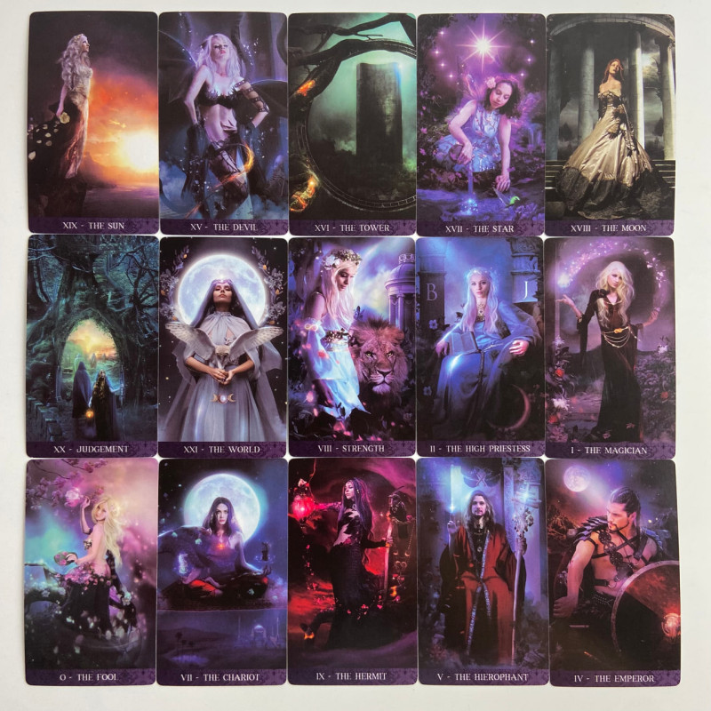 Карты Таро Ночи Tarot De La Nuit уменьшенная колода по системе Райдера-Уэйта