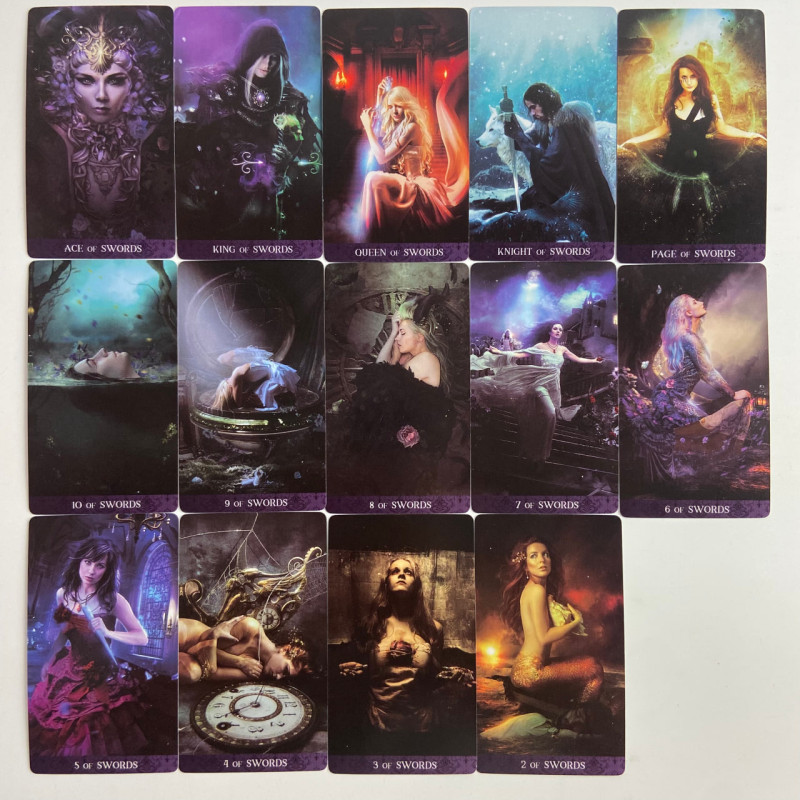 Карты Таро Ночи Tarot De La Nuit уменьшенная колода по системе Райдера-Уэйта