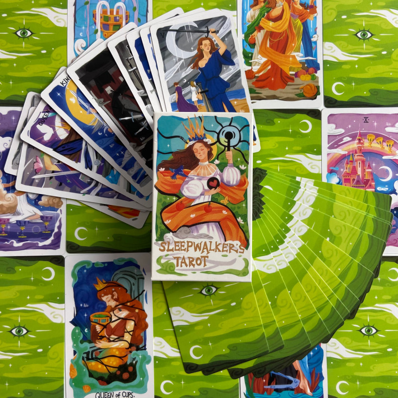 Карты Таро Sleepwalker’s Tarot «Лунатиков» уменьшенная колода на английском