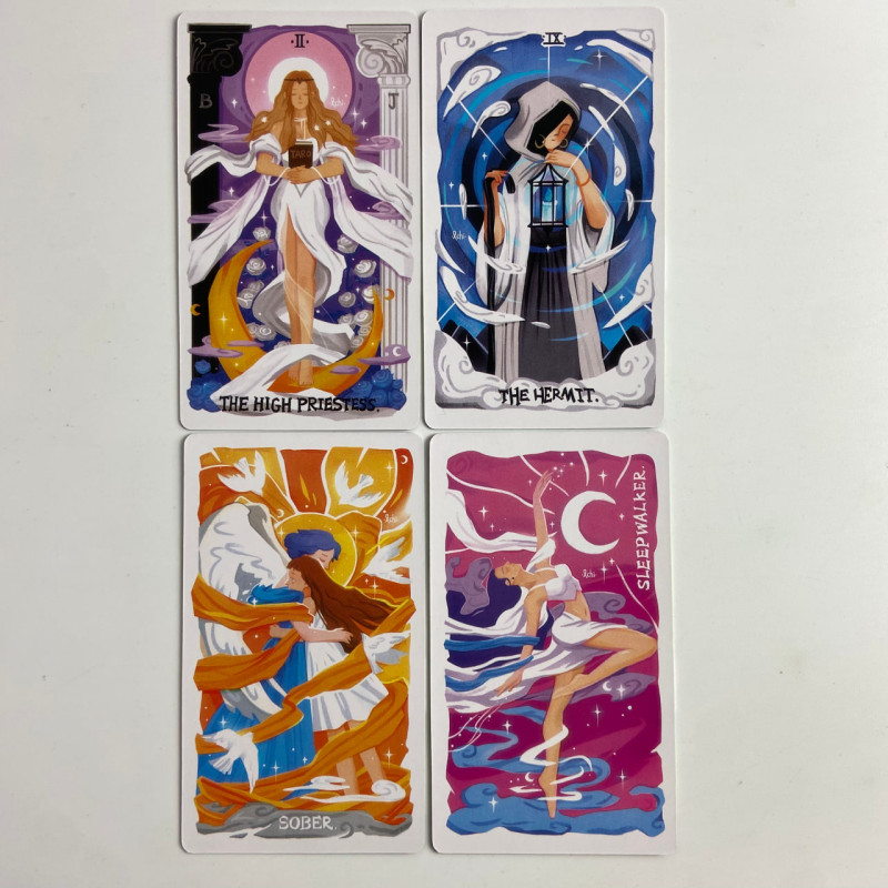 Карты Таро Sleepwalker’s Tarot «Лунатиков» уменьшенная колода на английском