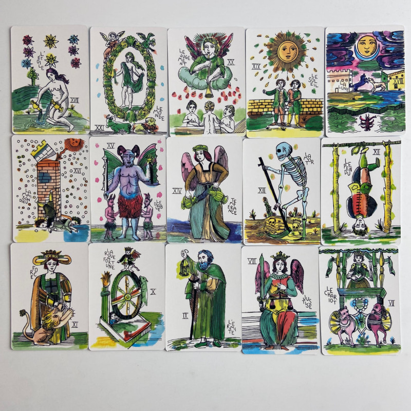 Карты Таро Marshmallow Tarot Зефир марсельский стиль пастельная колода
