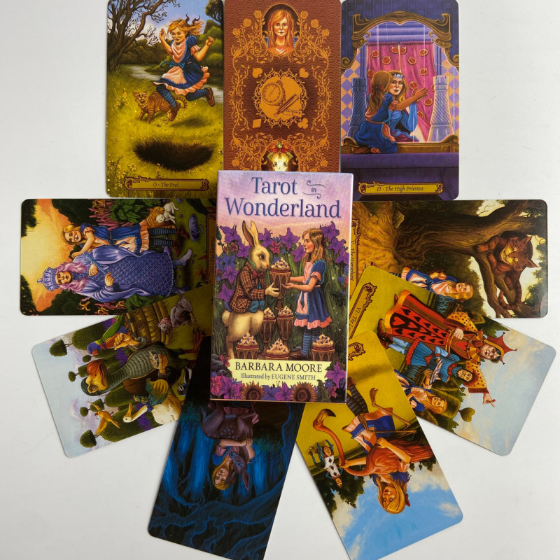 Карти Таро Tarot in Wonderland У країні чудес Барбара Мур колода Аліса в Дивокраї