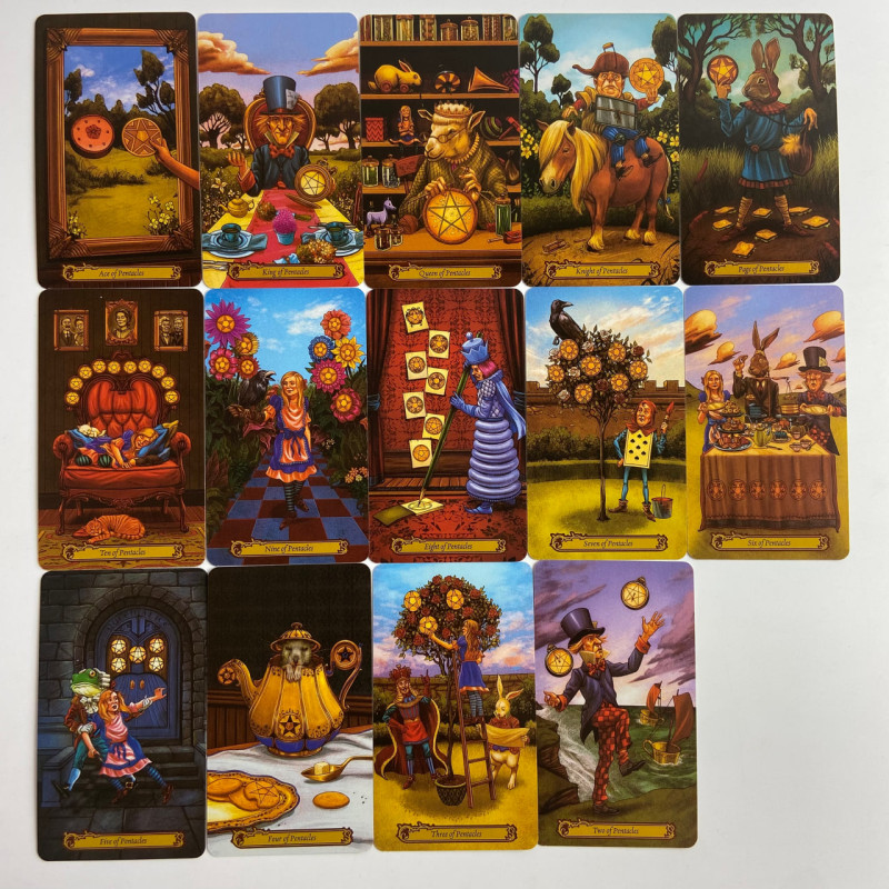 Карти Таро Tarot in Wonderland У країні чудес Барбара Мур колода Аліса в Дивокраї