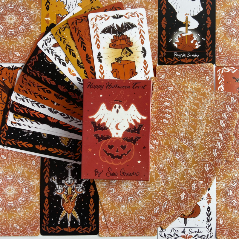 Карти Таро Happy Halloween Tarot Щасливого Хеллоуїна англійською мовою