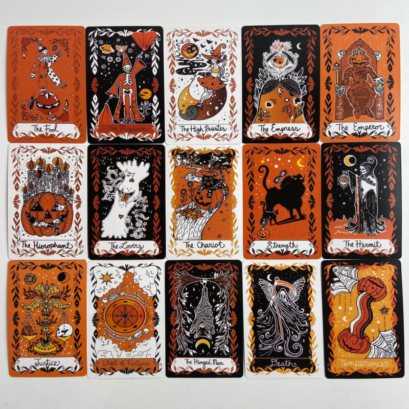 Карти Таро Happy Halloween Tarot Щасливого Хеллоуїна англійською мовою