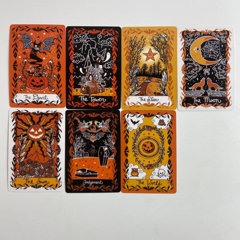 Карти Таро Happy Halloween Tarot Щасливого Хеллоуїна англійською мовою