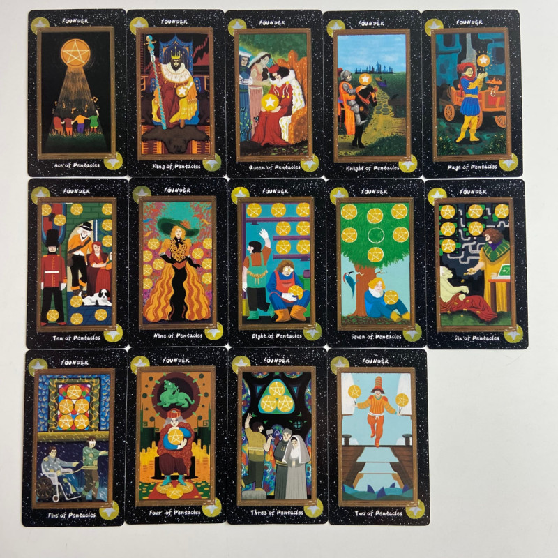 Карты Таро Founder Tarot (Таро Основателя), уменьшенная колода на английском языке
