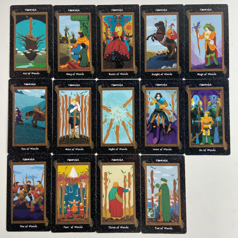 Карты Таро Founder Tarot (Таро Основателя), уменьшенная колода на английском языке