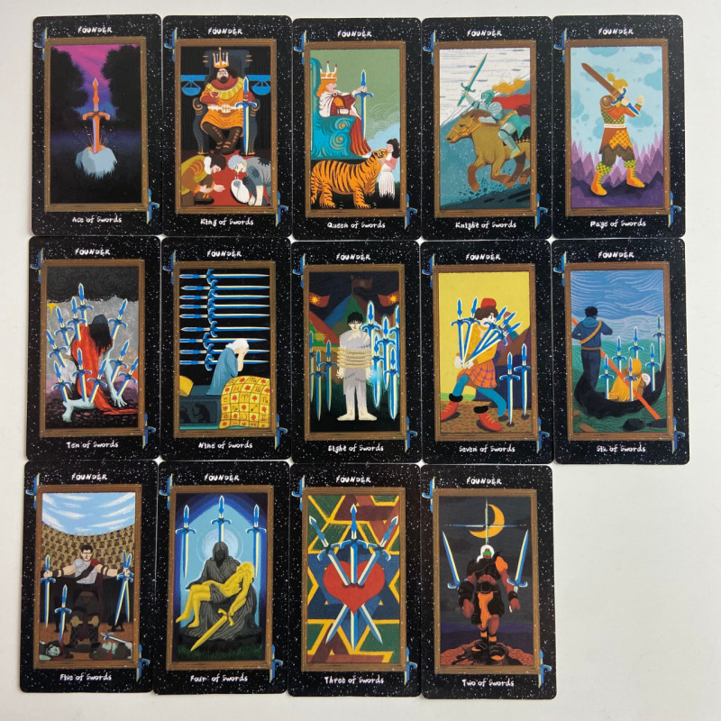 Карты Таро Founder Tarot (Таро Основателя), уменьшенная колода на английском языке