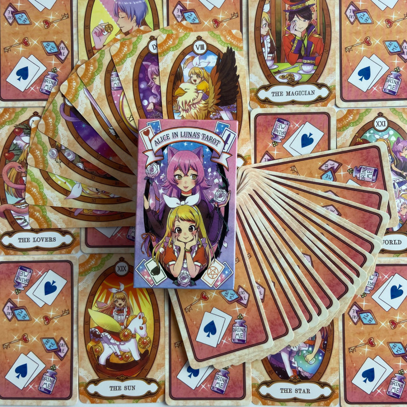 Карти Таро Alice in Luna’s Tarot Аліса в країні чудес аніме колода