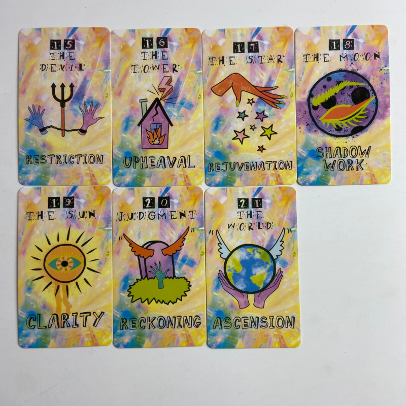 Карты Таро Prism Tarot «Призма» — уменьшенная колода с голографической окантовкой