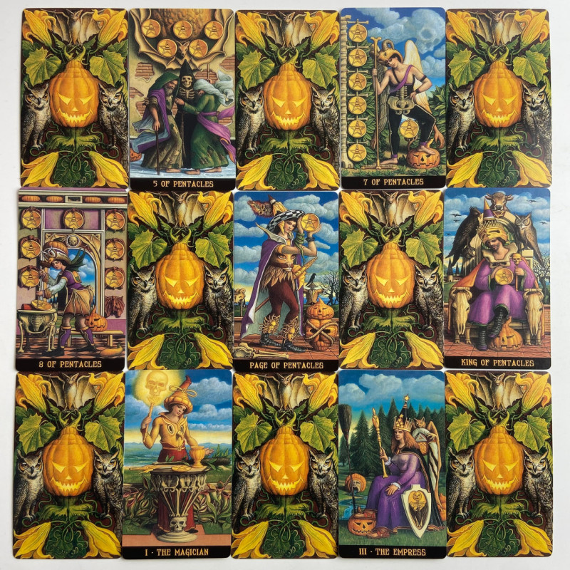 Карты Таро Jack-O’-Lantern Tarot Джека-Фонаря уменьшенная колода