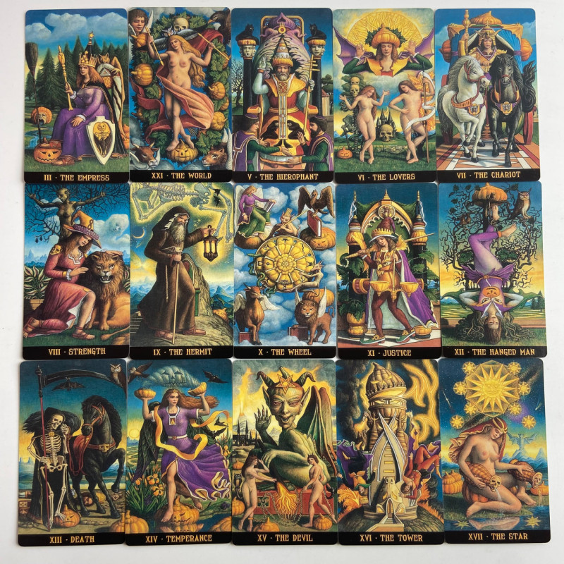 Карты Таро Jack-O’-Lantern Tarot Джека-Фонаря уменьшенная колода