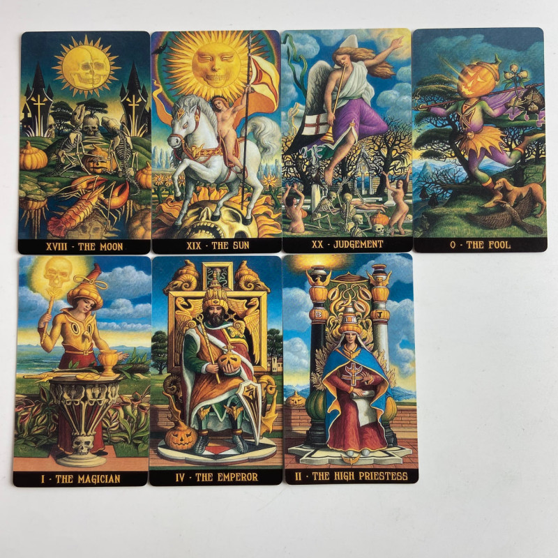 Карты Таро Jack-O’-Lantern Tarot Джека-Фонаря уменьшенная колода