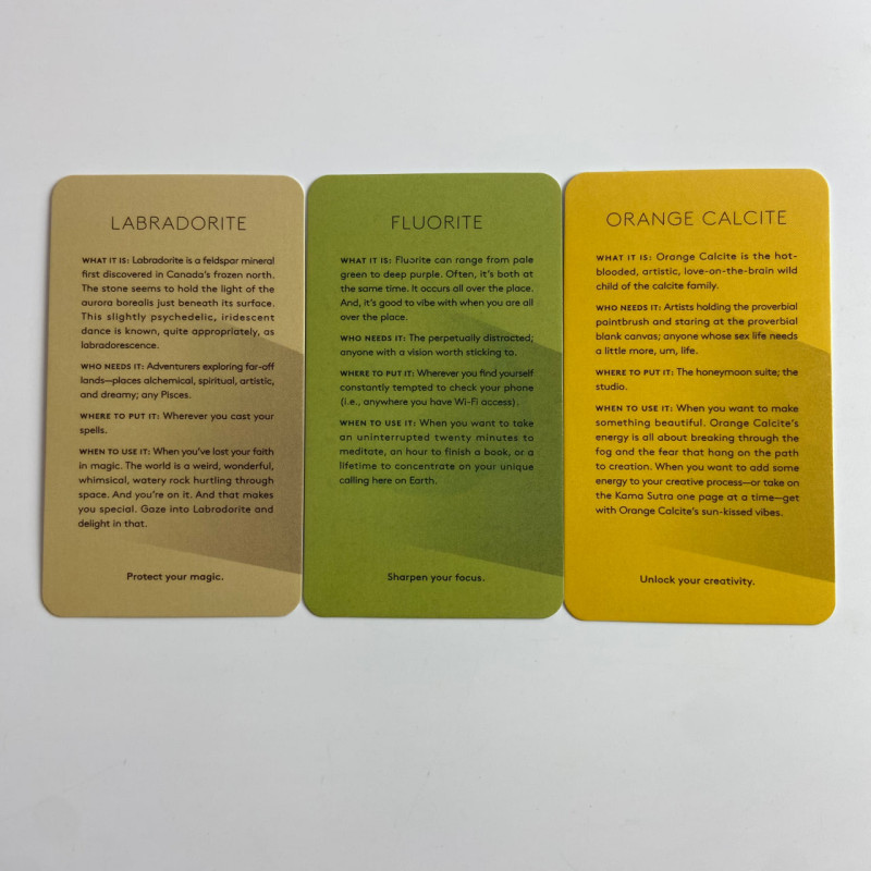 Карти Таро The Stone Crystals Deck Кам'яні кристали зменшена колода