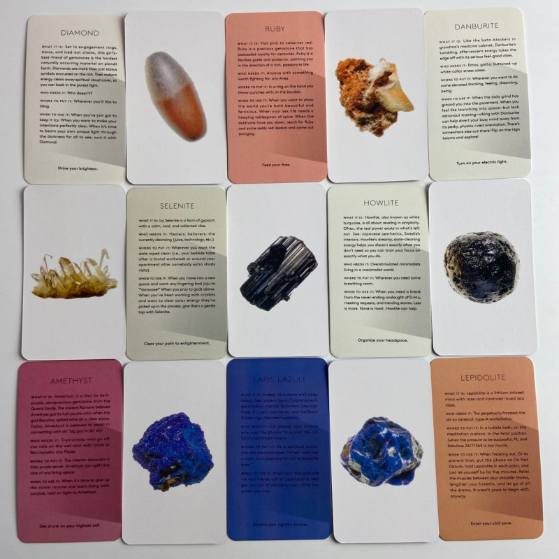 Карти Таро The Stone Crystals Deck Кам'яні кристали зменшена колода
