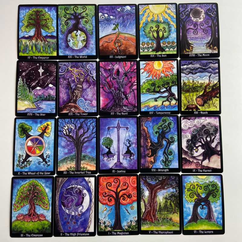 Карты Таро The Tarot of Trees Колода в древесной тематике уменьшенного размера