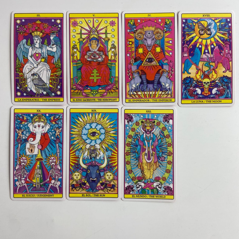Карти Таро Бог Трьох El Dios de los tres зменшена колода арт Таро