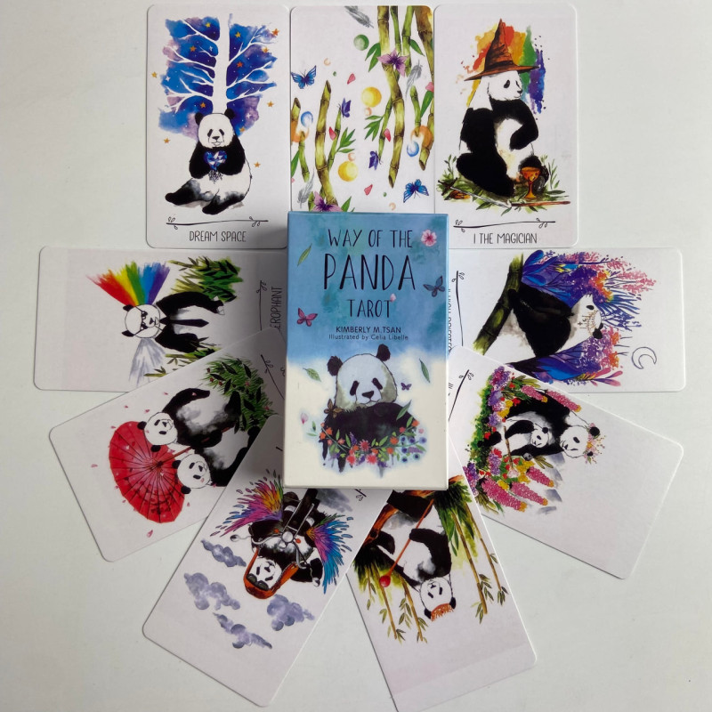 Карты Таро «Путь Панды» Way of the Panda Tarot — акварельная колода с пандами