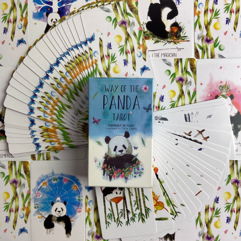 Карты Таро «Путь Панды» Way of the Panda Tarot — акварельная колода с пандами