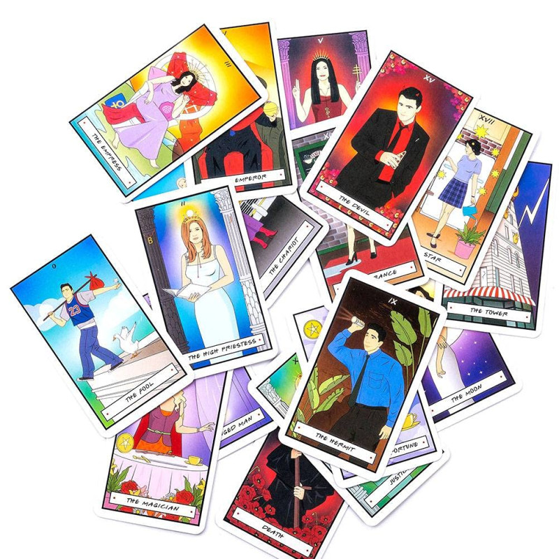 Таро-карты Friends Tarot по мотивам сериала «Друзья» с классической системой Райдера — Уэйта