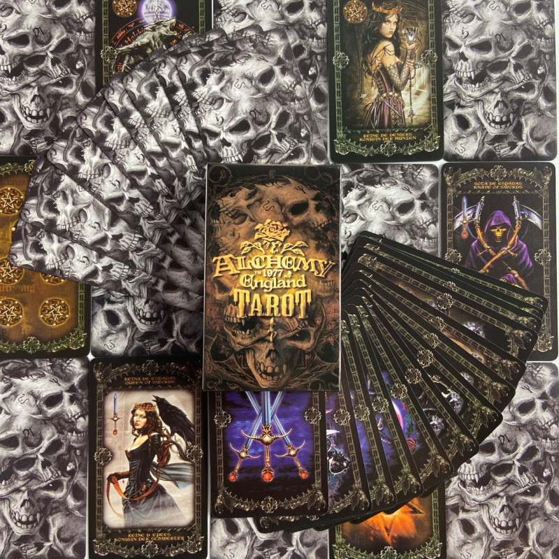 Карты Таро Alchemy of England 1977 Алхимии готическая колода на английском