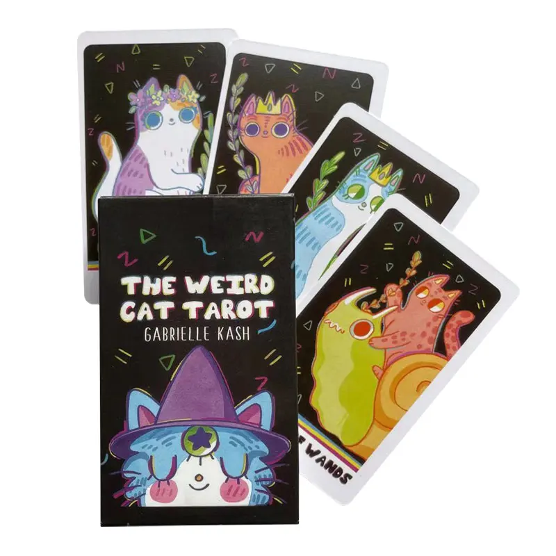 Карты Таро Weird Cat Tarot «Дивная Кошка», уменьшенная колода в стиле Уэйта