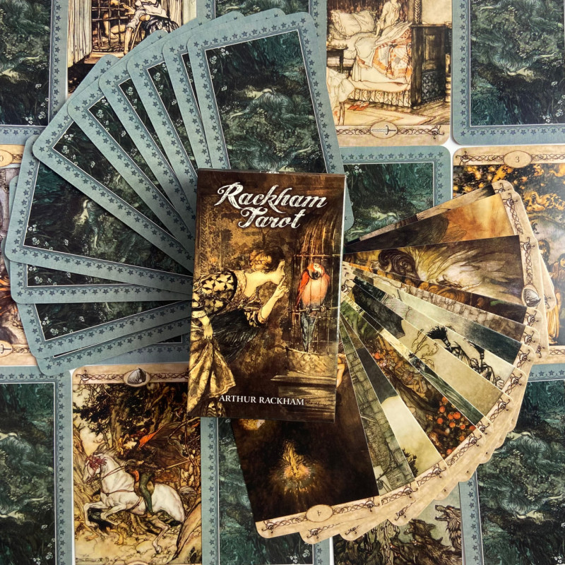 Таро Rackham Tarot Артура Рэкхема, винтажная колода, британский фольклор